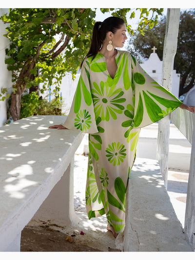 Flora Maxi Silk Kaftan, Themis Z (3)