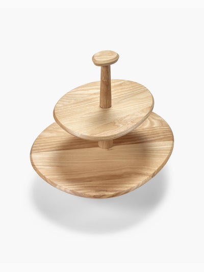 Dune Two-Tier Cake Stand 01, Light Brown, Serax (3)