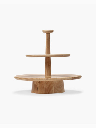 Dune Two-Tier Cake Stand 01, Light Brown, Serax (4)