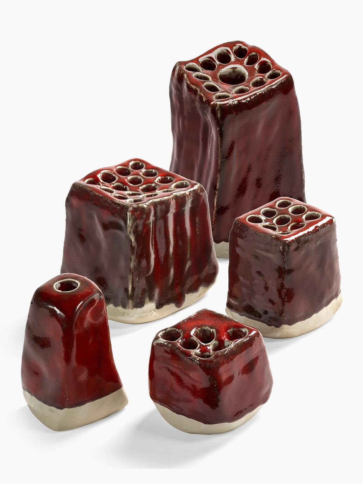 Pique-Fleurs Vase XL, Red, Serax (5)