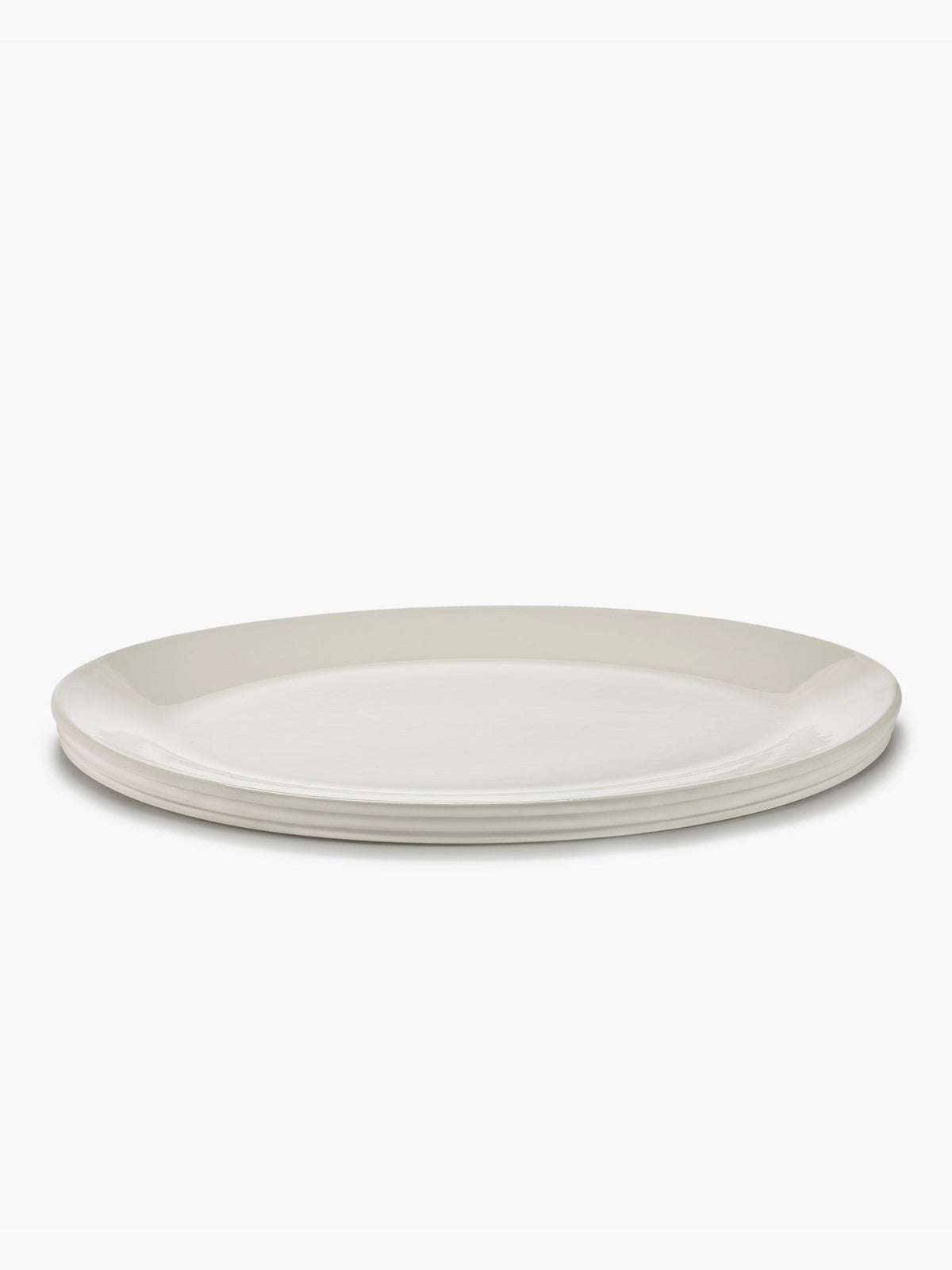 Dune Oval Serving Dish L, Alabaster, Serax