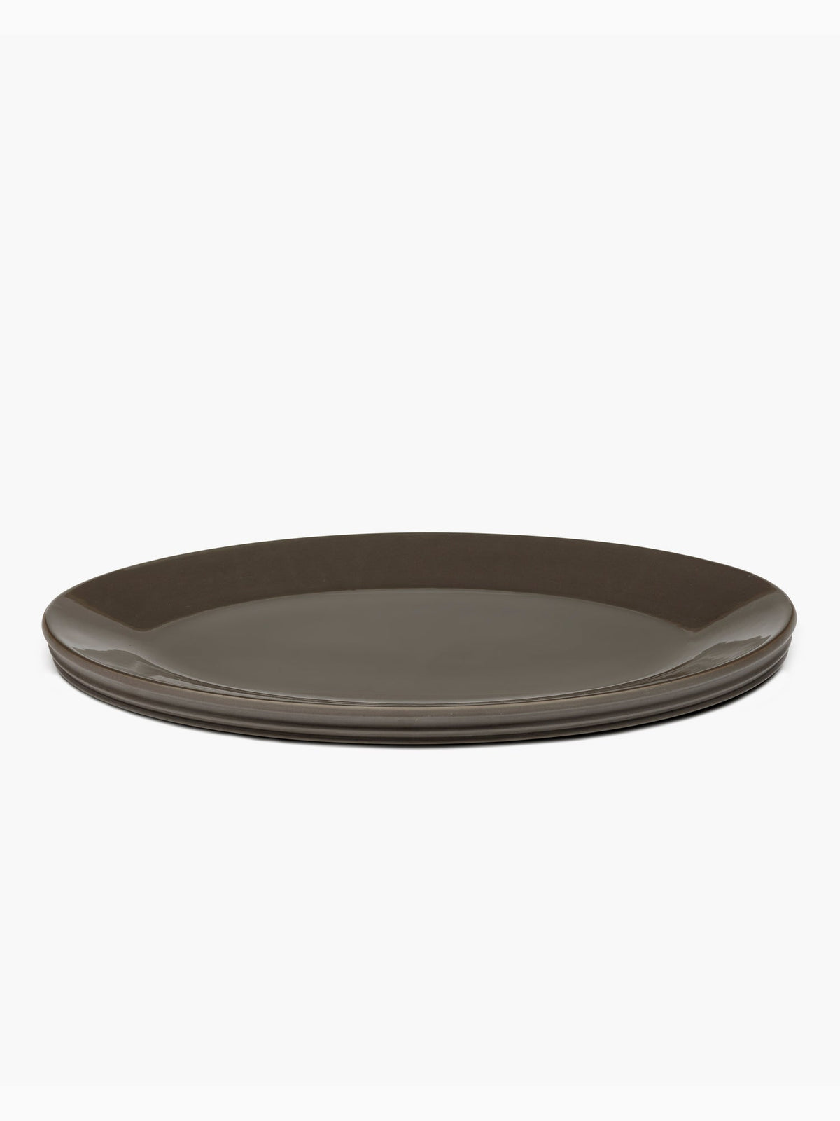 Dune Oval Serving Dish L, Slate, Serax
