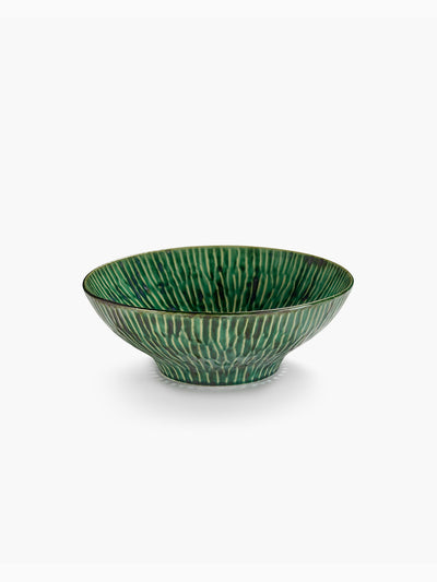 Verde Lanza Salad Bowl, Green, Serax