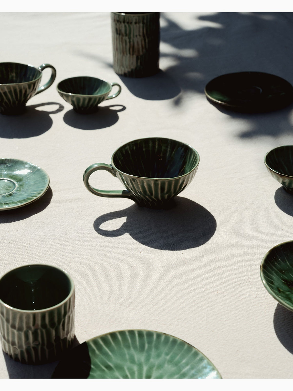 Verde Lanza Espresso Saucer, Green, Serax (2)
