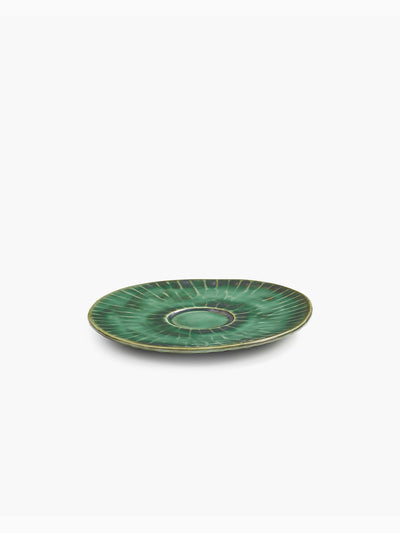 Verde Lanza Cappuccino Saucer, Green, Serax