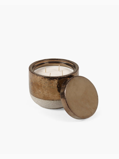 Charred Santal Scented Candle L, Gold, Serax (3)