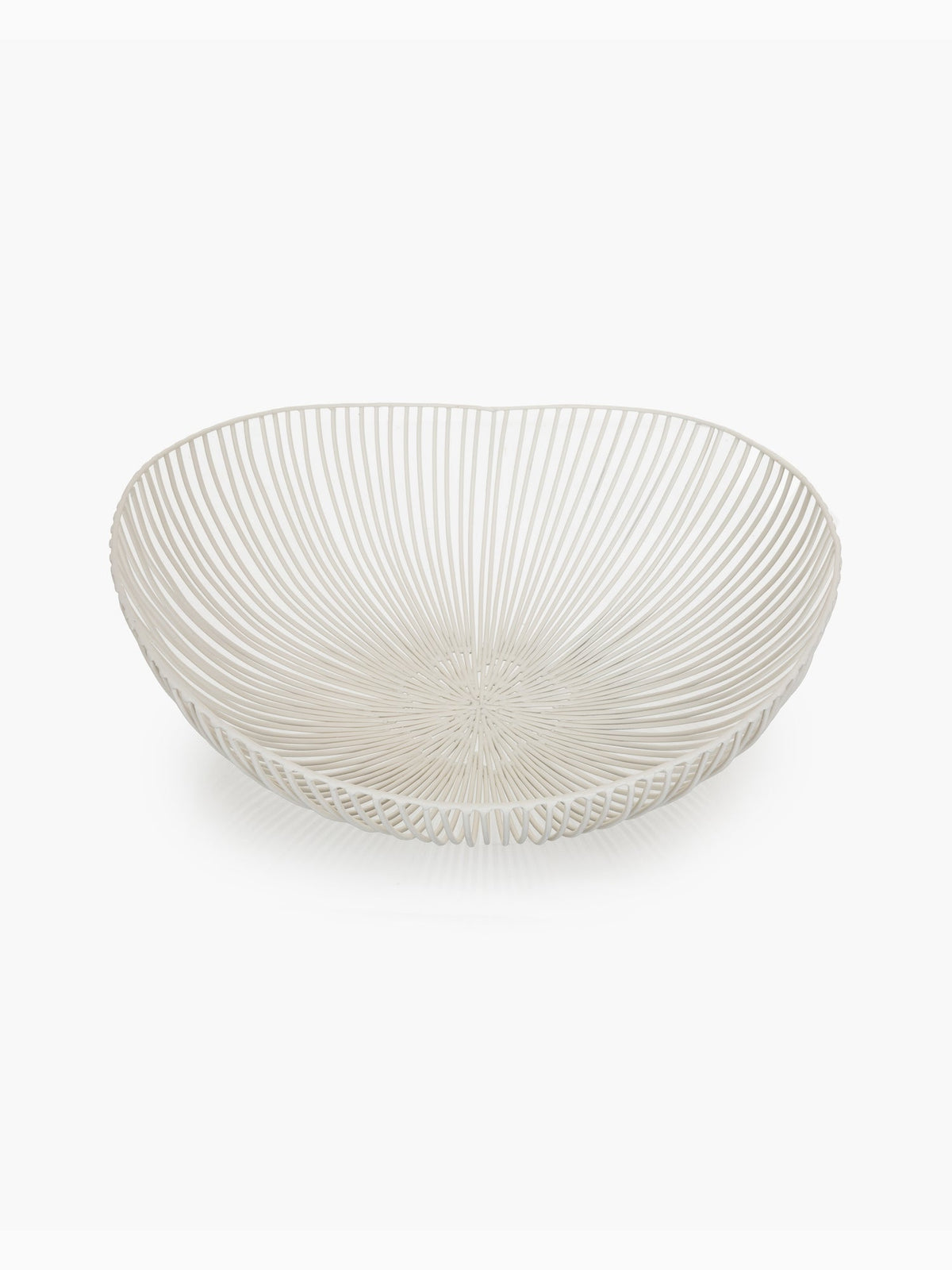 Meo Oval Iron Basket, White, Serax (2)