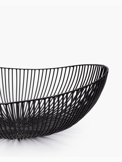 Meo Oval Iron Basket, Black, Serax (2)