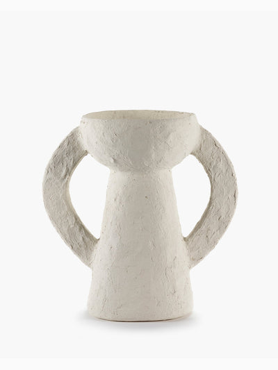 Earth Vase with Handles L, White, Serax