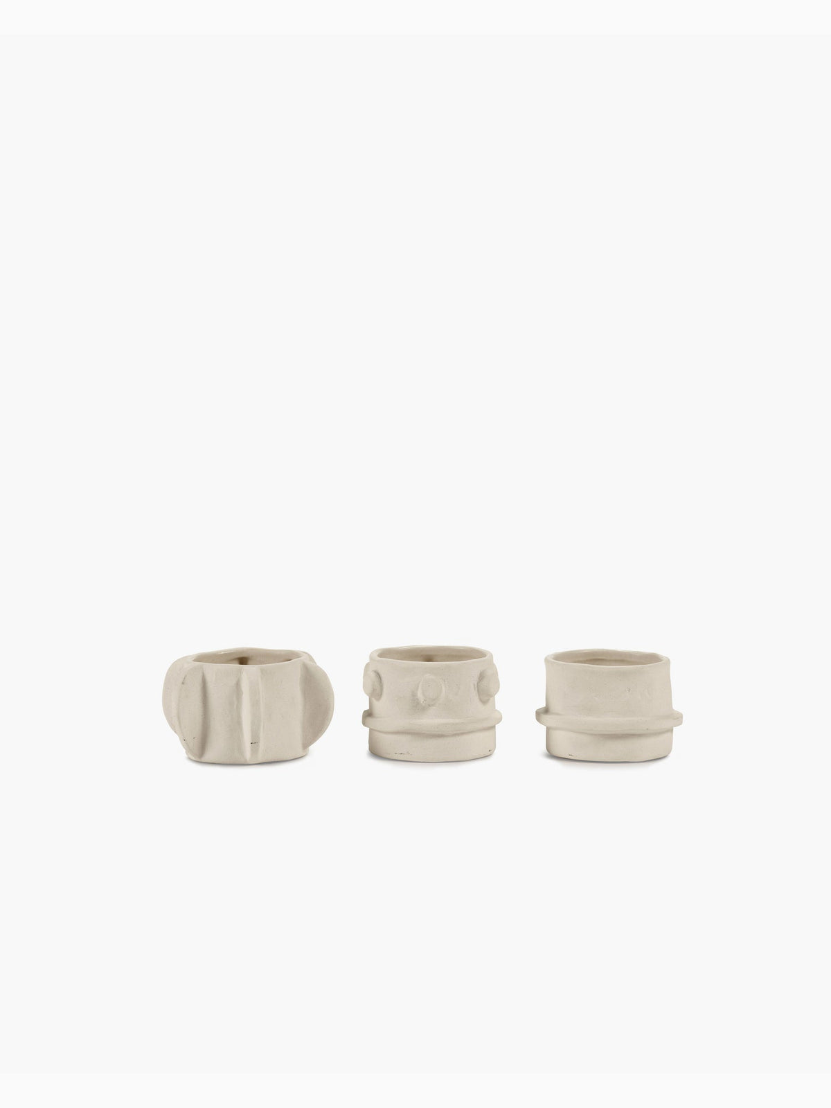 Molly Tealight Holders, Set of 3, Beige, Serax