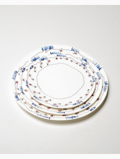 Midnight Flowers Dinner Plate, Anemone Milk, Serax (2)
