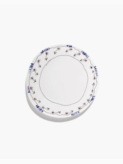 Midnight Flowers Dinner Plate, Anemone Milk, Serax (3)