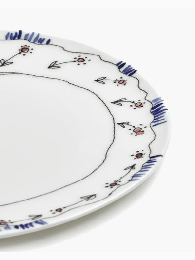Midnight Flowers Dinner Plate, Anemone Milk, Serax (5)