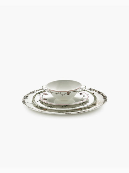 Midnight Flowers Serving Plate S, Mirtillo Nude, Serax (5)