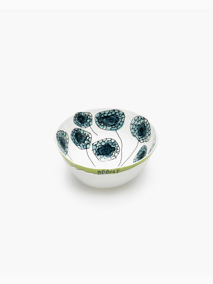 Midnight Flowers Serving Bowl M, Anemone Vaniglia, Serax (3)