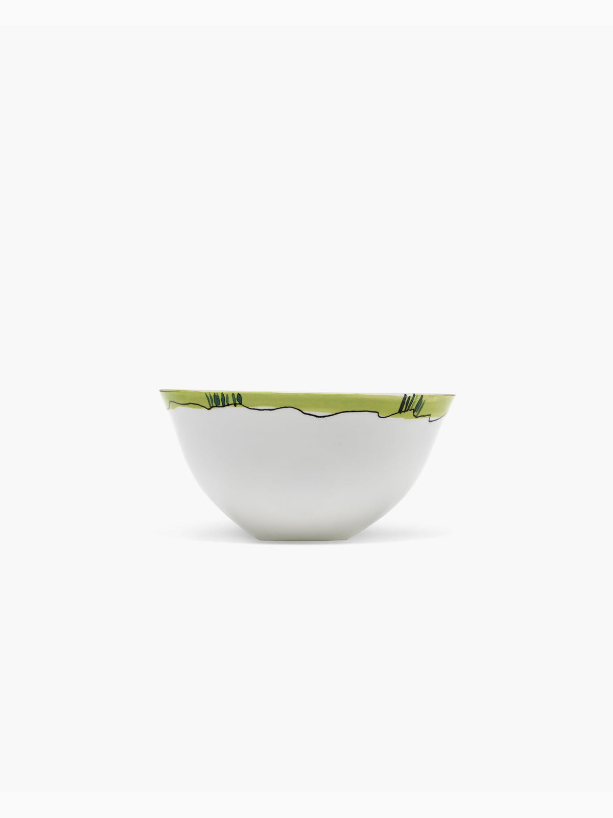 Midnight Flowers Serving Bowl M, Anemone Vaniglia, Serax (4)
