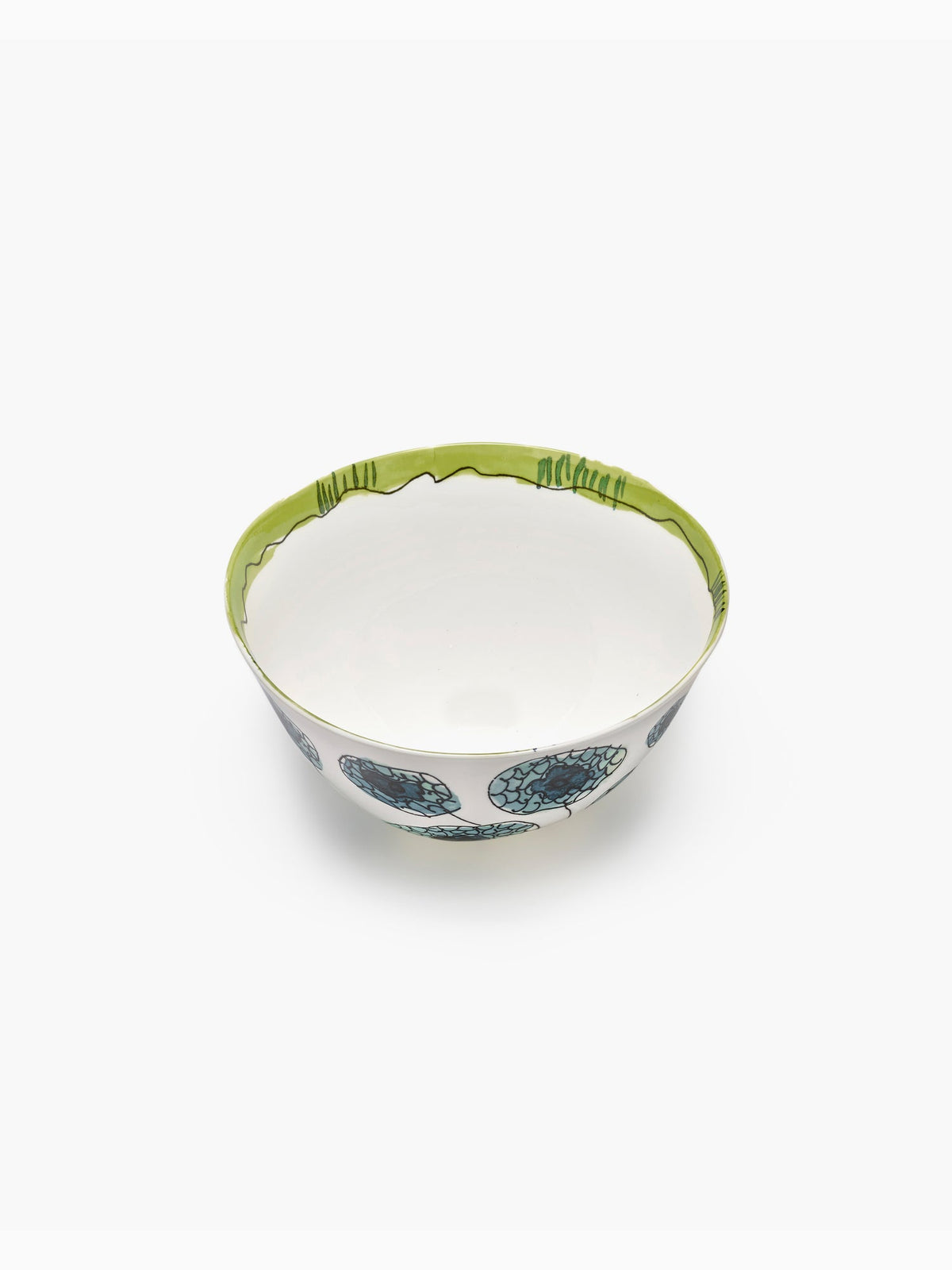 Midnight Flowers Serving Bowl L, Anemone Vaniglia, Serax (2)