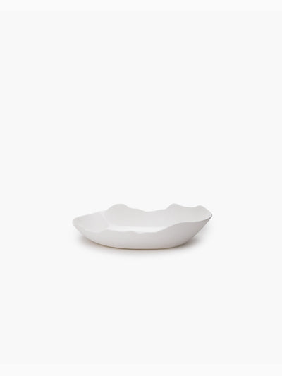 Perfect Imperfection Deep Oval Plate, White, Serax