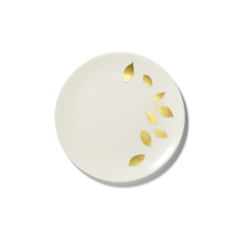 GOLD LEAF DESSERT PLATE
