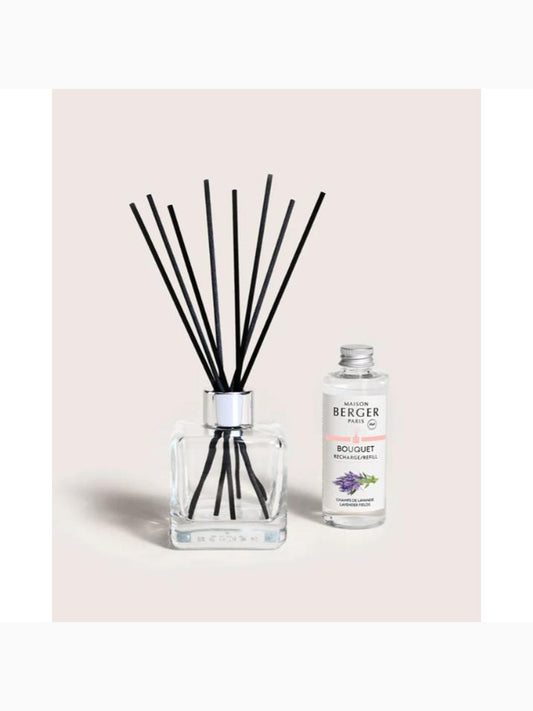 Lavender Fields Cube Reed Diffuser, Lampe Berger