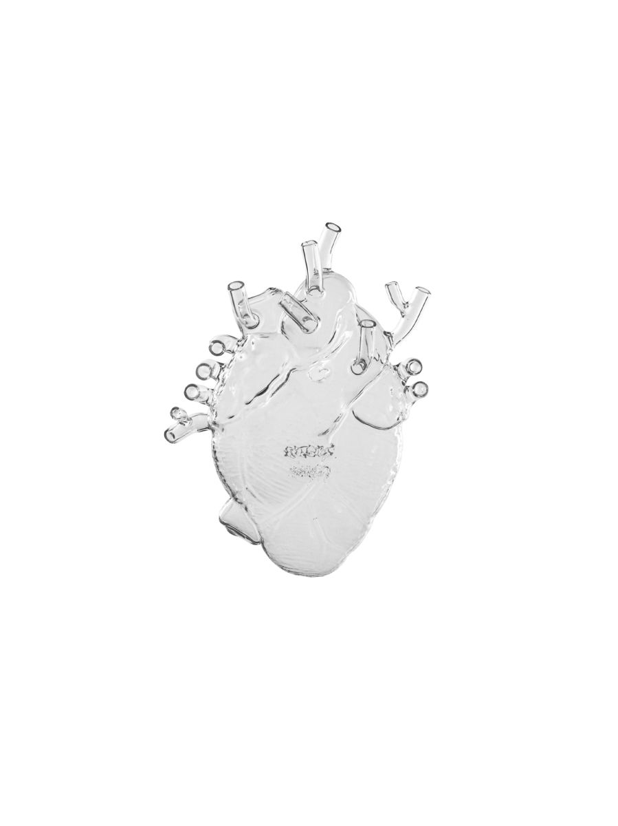 LOVE IN BLOOM HEART VASE GLASS