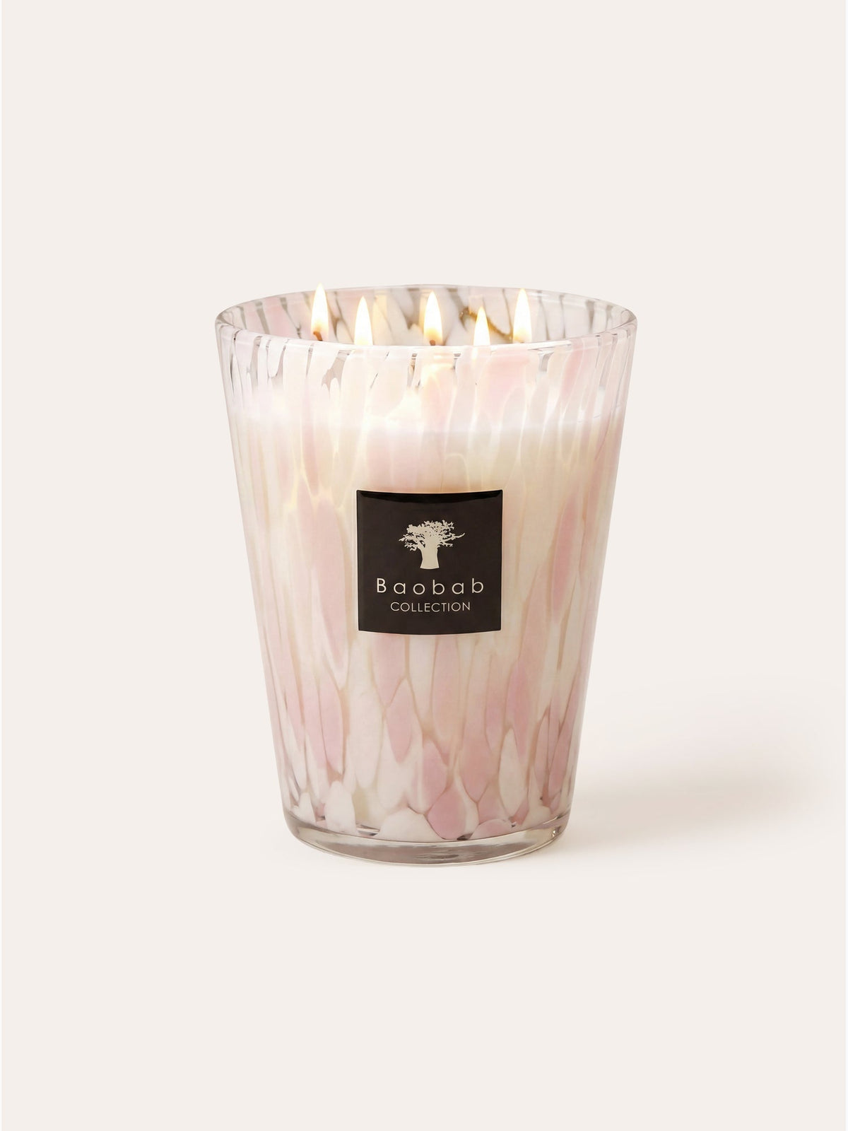 Pearls White Scented Candle, Max 24, Baobab Collection