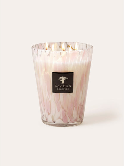 Pearls White Scented Candle, Max 24, Baobab Collection