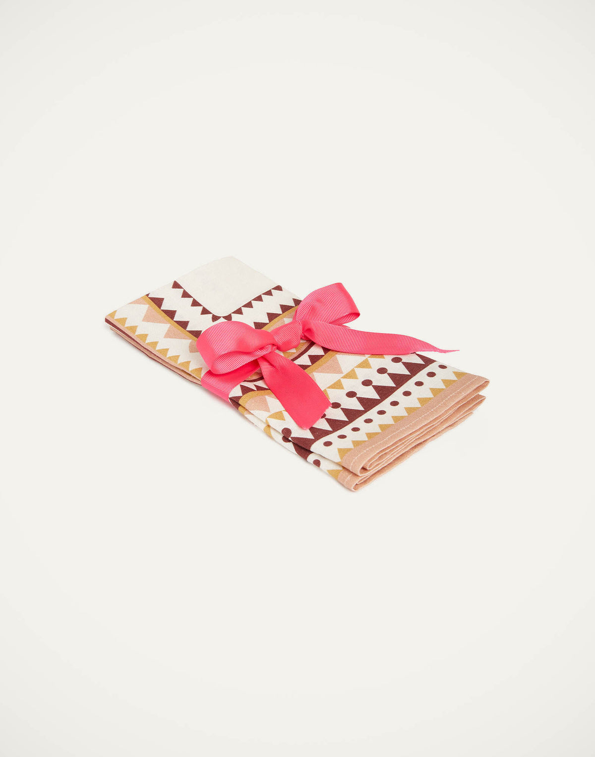 Doric Placée Large Napkins Set of 2, Pink, La DoubleJ