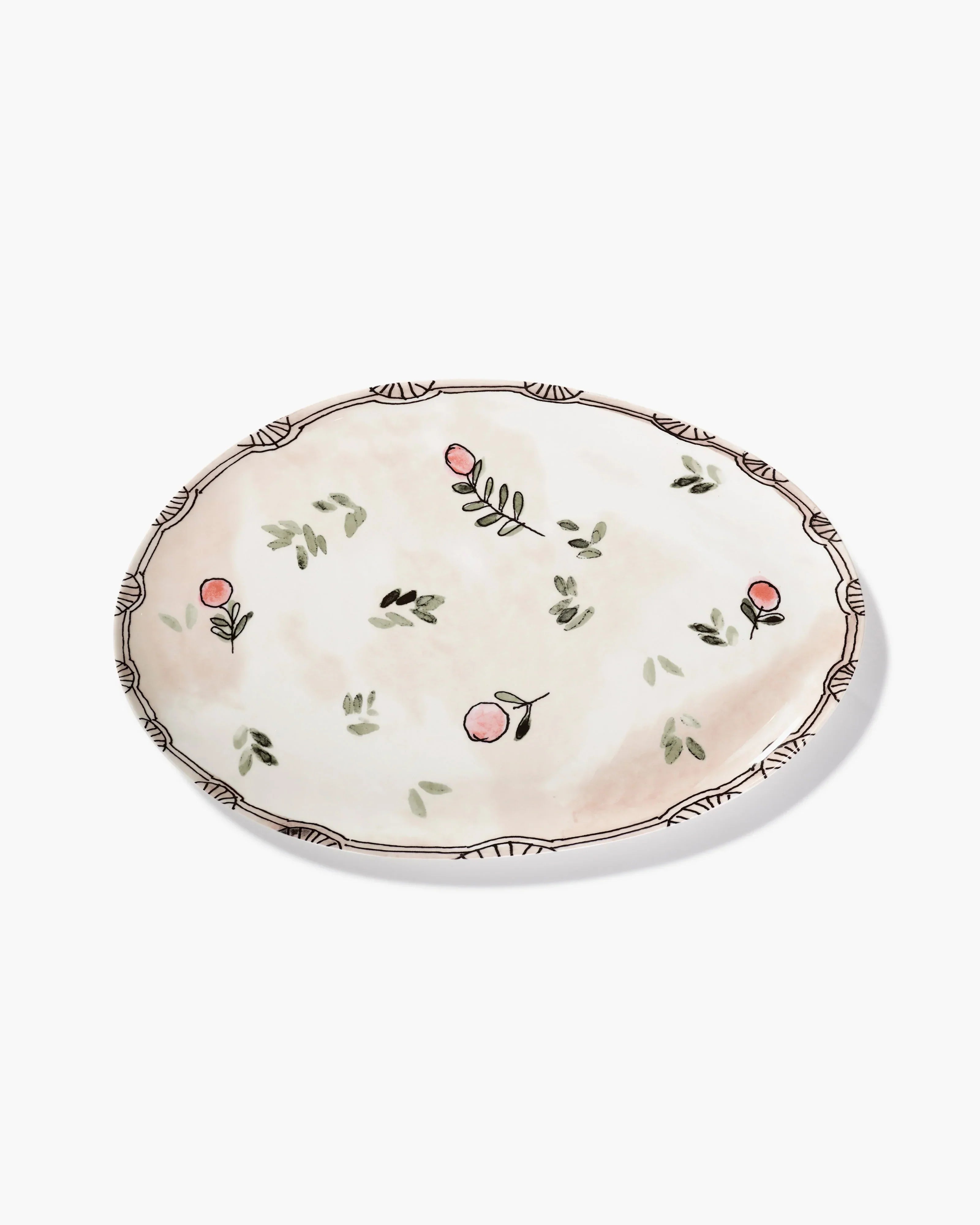 OVAL PLATE 2 L MIRTILLO NUDE