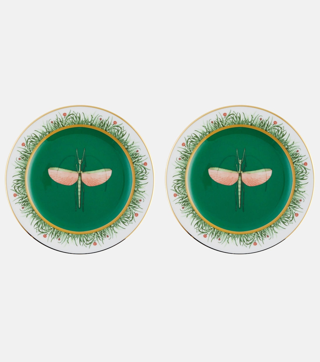 Libellula Mini Plate, Green, La DoubleJ