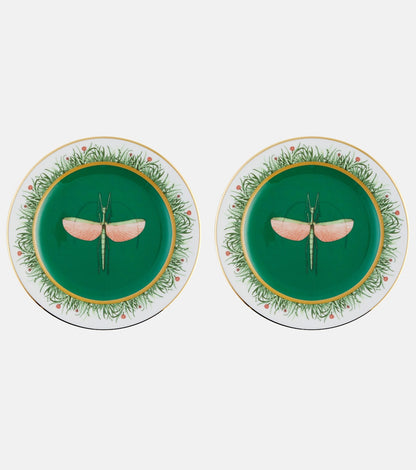 Libellula Mini Plate, Green, La DoubleJ
