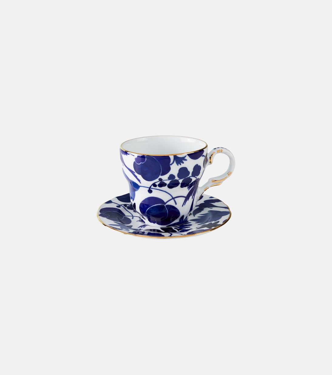 Mama Wildbird Tea Cup and Saucer Set, Blue, La DoubleJ