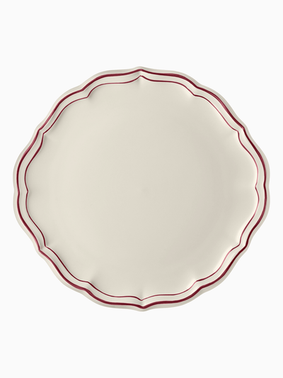 Filet Cake Platter, Burgundy, Gien