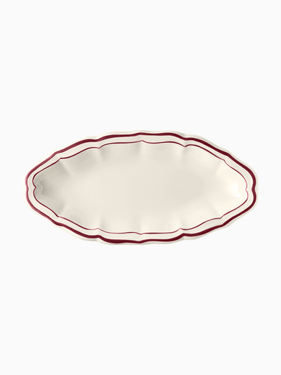 Filet Pickle Dish, Burgundy, Gien