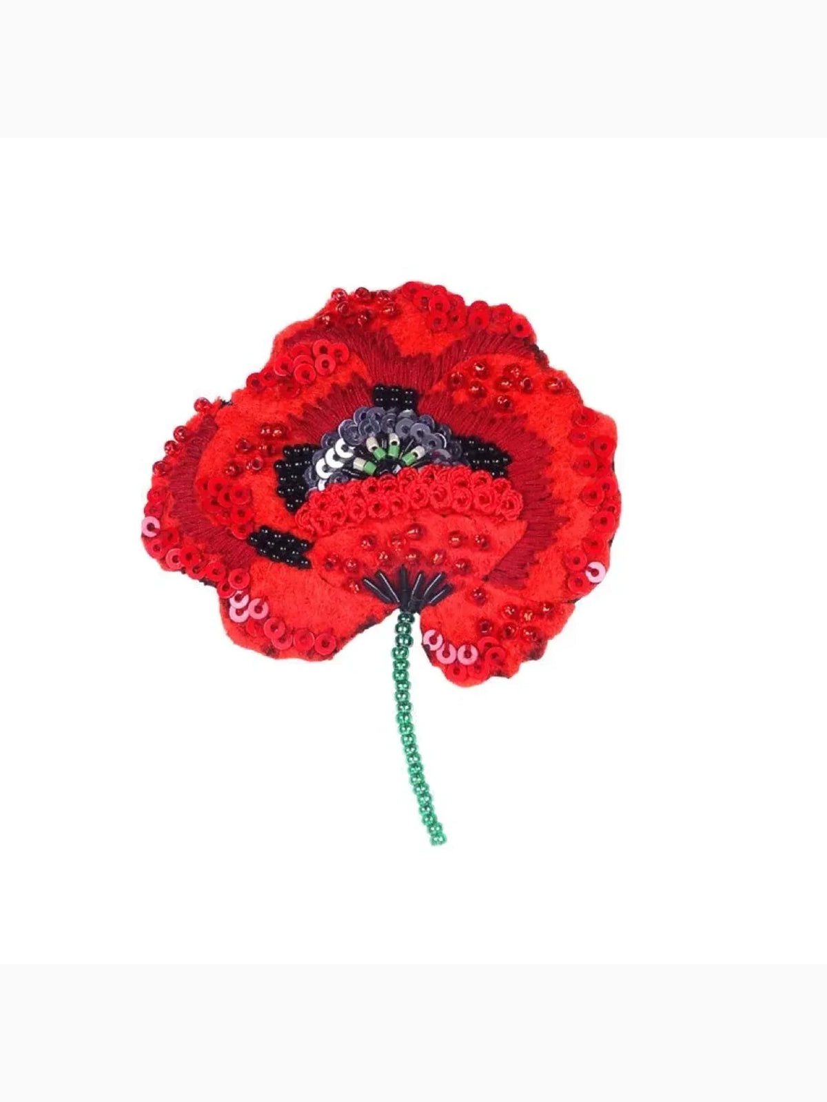 Red Poppy Brooch Pin, Trovelore