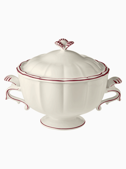 Filet Soup Tureen, Burgundy, Gien