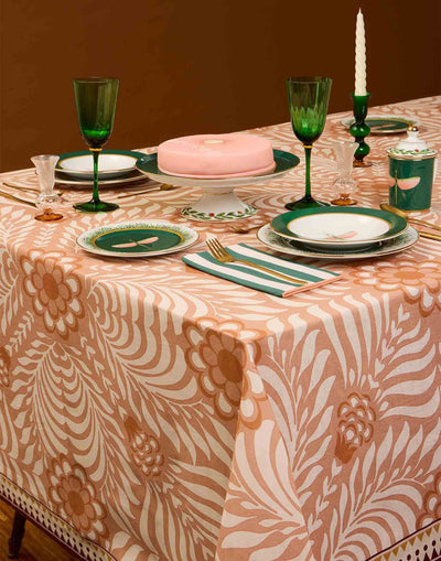 Tudor Large Tablecloth, Pink, La DoubleJ (5)