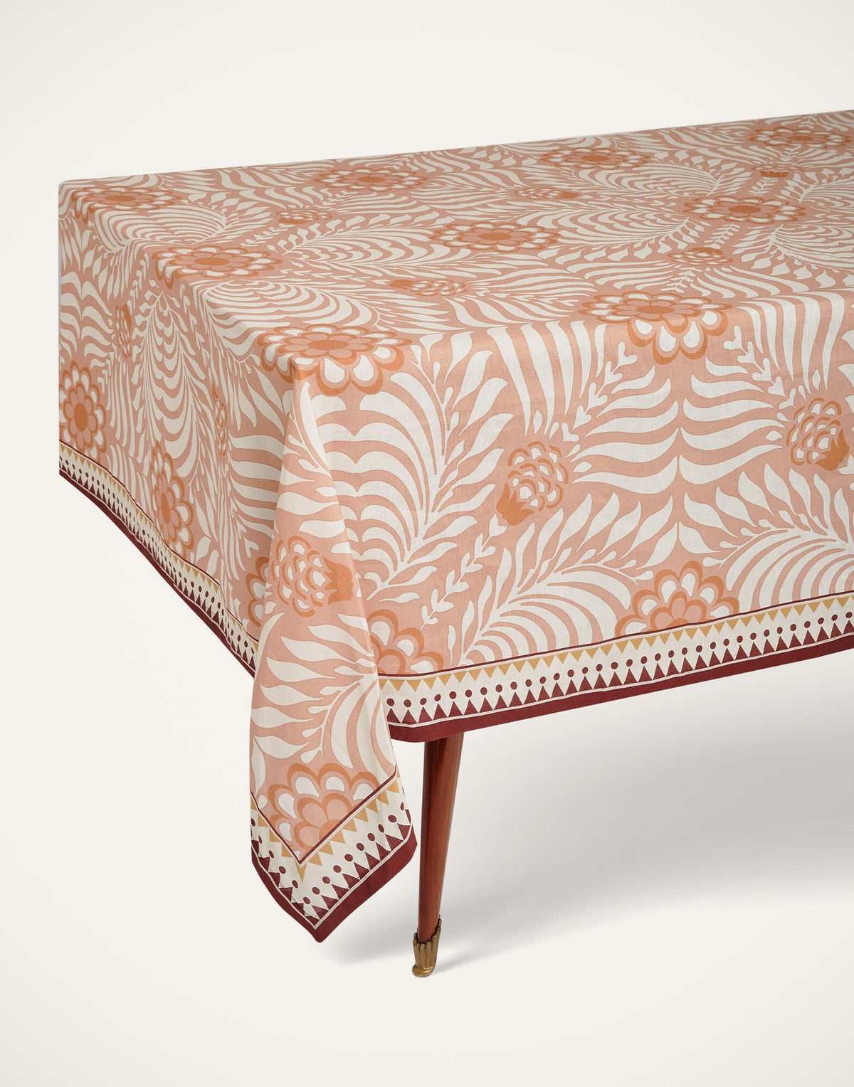 Tudor Large Tablecloth, Pink, La DoubleJ (4)