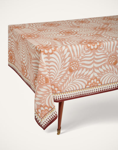 Tudor Large Tablecloth, Pink, La DoubleJ (4)
