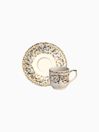 Toscana Espresso Cups & Saucers (Set of 2), Gien