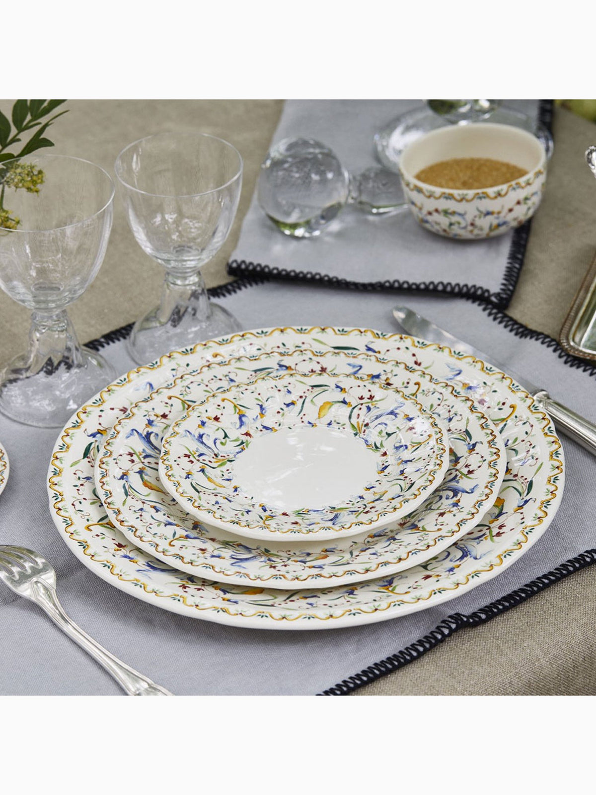 Toscana Canapé Plates (Set of 4), Gien (2)