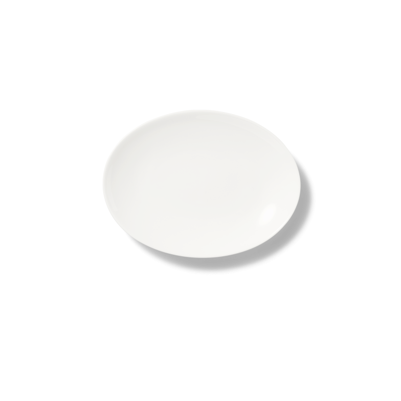 WHITE MOTION OVAL DISH