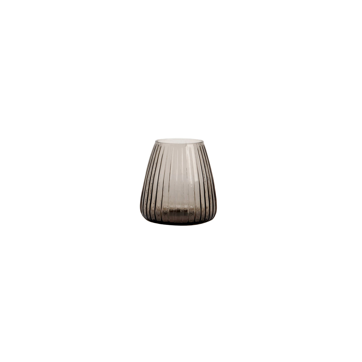 Dim Stripe Vase Small, Smoke Grey, XLBoom