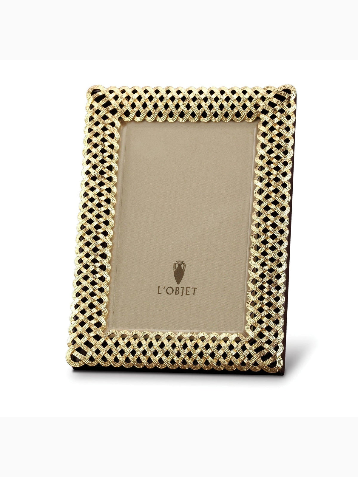 Braid Frame 4x6", Gold, L'Objet (2)