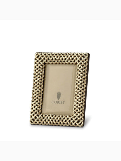 Braid Frame 4x6", Gold, L'Objet (4)