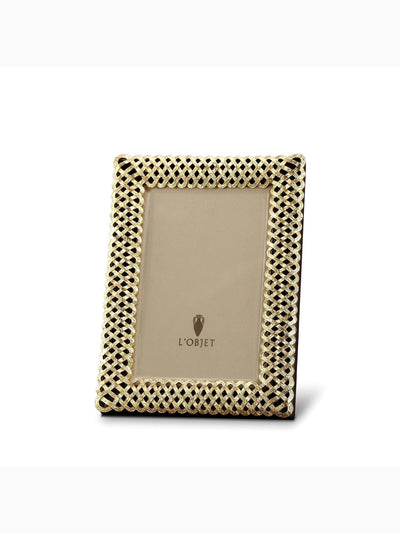 Braid Frame 4x6", Gold, L'Objet