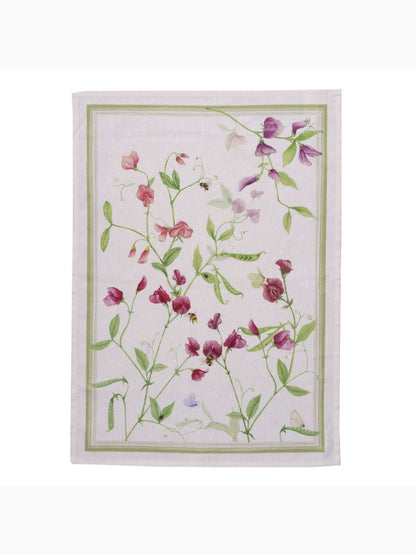 Petits Pois Kitchen Towel, Green, Tessitura Toscana Telerie