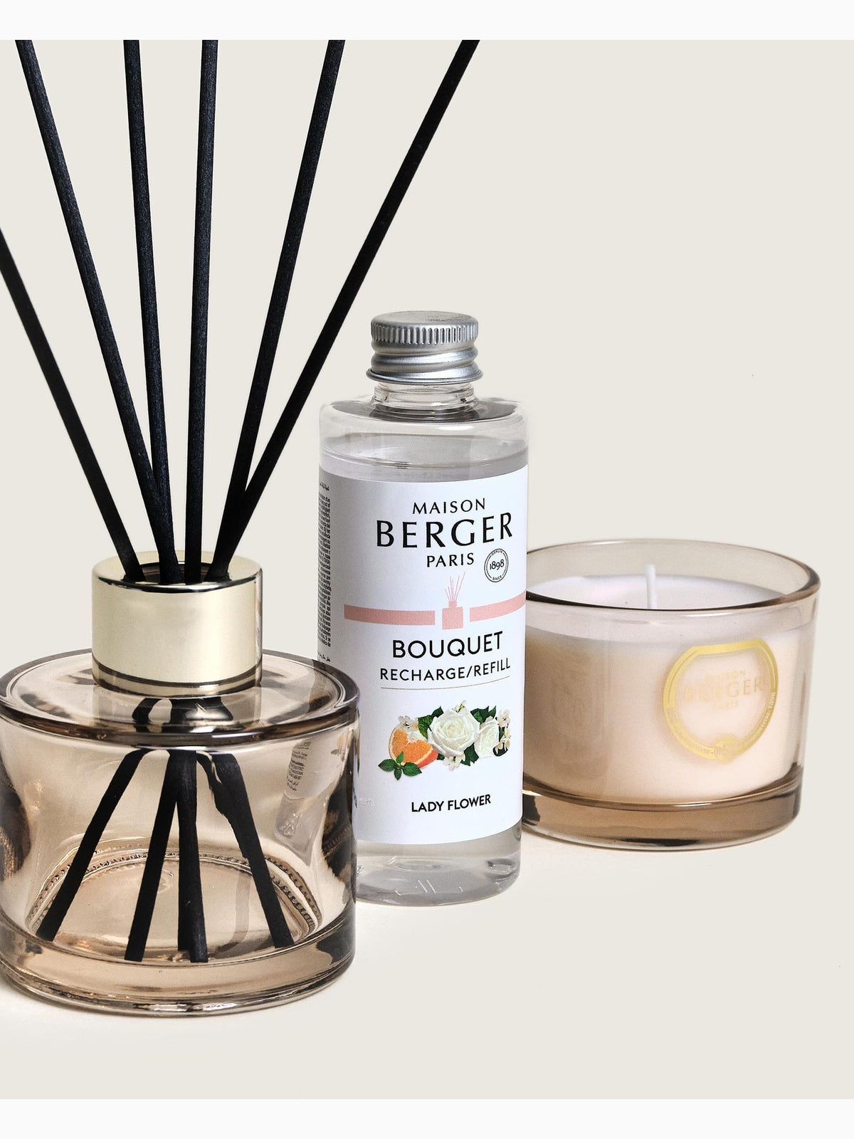 Eternity Mini Diffuser and Candle Duo, Nude, Lampe Berger (4)