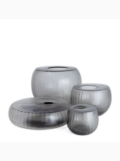 Madras Vase M, Grey, GUAXS