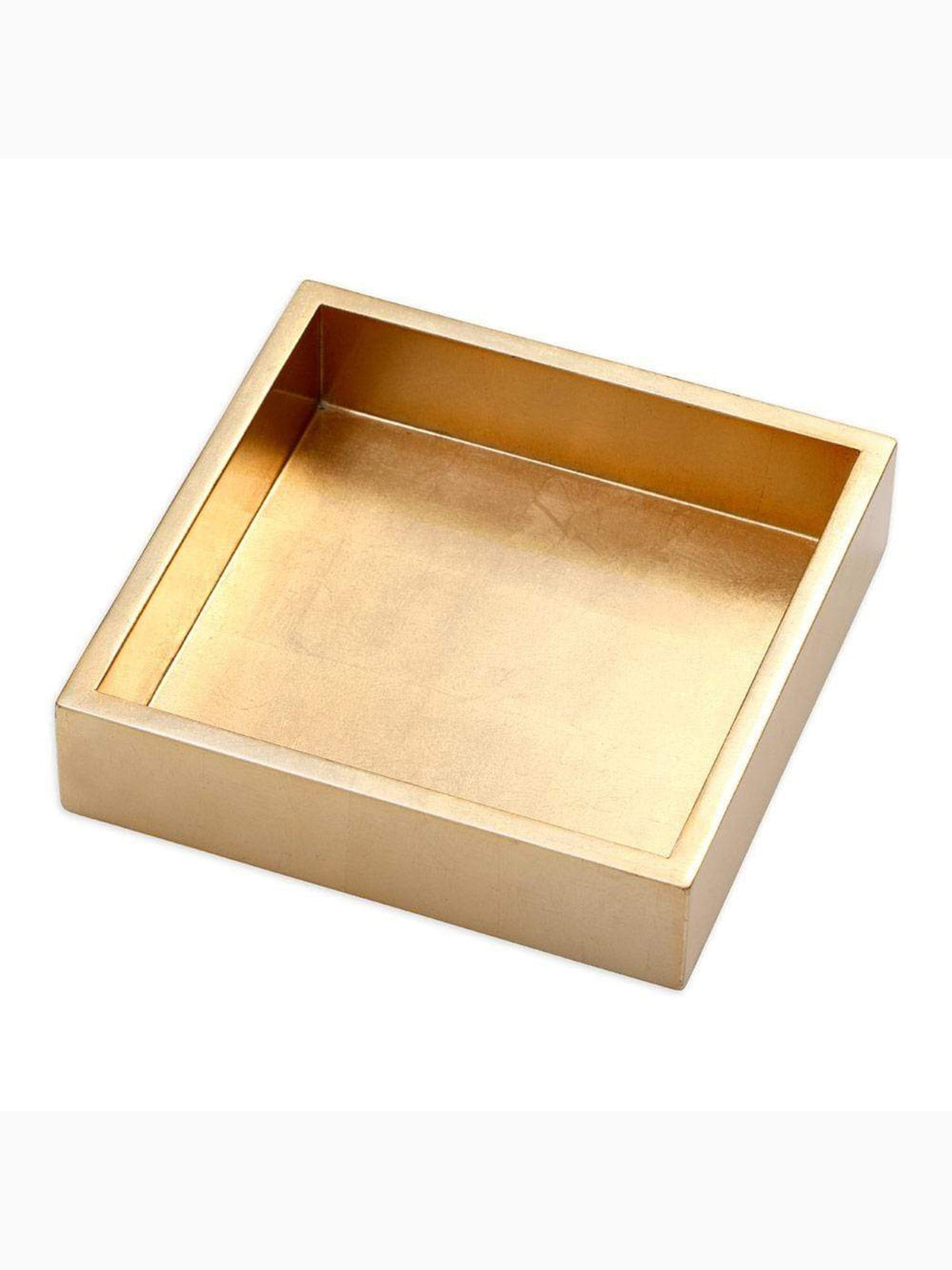 Lacquer Luncheon Napkin Holder, Gold, Caspari
